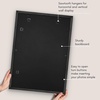 image:imageAmericanflat 8x8 Picture Frame  Matted to 5x5  Engineered Wood  White  Shatterresistant glass wall or tabletop display with included easel sawtooth hangers included secure turntab backingBlack