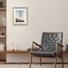 image:imageAmericanflat 8x8 Picture Frame  Matted to 5x5  Engineered Wood  White  Shatterresistant glass wall or tabletop display with included easel sawtooth hangers included secure turntab backingGold