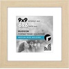 image:imageAmericanflat 8x8 Picture Frame  Matted to 5x5  Engineered Wood  White  Shatterresistant glass wall or tabletop display with included easel sawtooth hangers included secure turntab backingNatural Oak