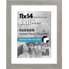 image:imageAmericanflat 8x8 Picture Frame  Matted to 5x5  Engineered Wood  White  Shatterresistant glass wall or tabletop display with included easel sawtooth hangers included secure turntab backingGrey Wood