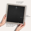 image:imageAmericanflat 8x8 Picture Frame  Matted to 5x5  Engineered Wood  White  Shatterresistant glass wall or tabletop display with included easel sawtooth hangers included secure turntab backingGrey Wood