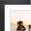 image:imageAmericanflat 8x8 Picture Frame  Matted to 5x5  Engineered Wood  White  Shatterresistant glass wall or tabletop display with included easel sawtooth hangers included secure turntab backingBlack