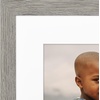 image:imageAmericanflat 8x8 Picture Frame  Matted to 5x5  Engineered Wood  White  Shatterresistant glass wall or tabletop display with included easel sawtooth hangers included secure turntab backingGrey Wood