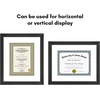 image:imageAmericanflat 8x8 Picture Frame  Matted to 5x5  Engineered Wood  White  Shatterresistant glass wall or tabletop display with included easel sawtooth hangers included secure turntab backingBlack