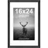 image:imageAmericanflat 8x8 Picture Frame  Matted to 5x5  Engineered Wood  White  Shatterresistant glass wall or tabletop display with included easel sawtooth hangers included secure turntab backingBlack