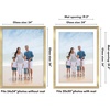 image:imageAmericanflat 8x8 Picture Frame  Matted to 5x5  Engineered Wood  White  Shatterresistant glass wall or tabletop display with included easel sawtooth hangers included secure turntab backingGold