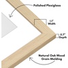 image:imageAmericanflat 8x8 Picture Frame  Matted to 5x5  Engineered Wood  White  Shatterresistant glass wall or tabletop display with included easel sawtooth hangers included secure turntab backingNatural Oak