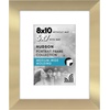 image:imageAmericanflat 8x8 Picture Frame  Matted to 5x5  Engineered Wood  White  Shatterresistant glass wall or tabletop display with included easel sawtooth hangers included secure turntab backingGold