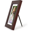 image:imageAmericanflat 8x8 Picture Frame  Matted to 5x5  Engineered Wood  White  Shatterresistant glass wall or tabletop display with included easel sawtooth hangers included secure turntab backingMahogany