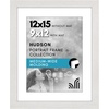 image:imageAmericanflat 8x8 Picture Frame  Matted to 5x5  Engineered Wood  White  Shatterresistant glass wall or tabletop display with included easel sawtooth hangers included secure turntab backingWhite