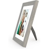 image:imageAmericanflat 8x8 Picture Frame  Matted to 5x5  Engineered Wood  White  Shatterresistant glass wall or tabletop display with included easel sawtooth hangers included secure turntab backingGrey Wood