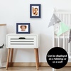 image:imageAmericanflat 8x8 Picture Frame  Matted to 5x5  Engineered Wood  White  Shatterresistant glass wall or tabletop display with included easel sawtooth hangers included secure turntab backingBlue