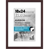image:imageAmericanflat 8x8 Picture Frame  Matted to 5x5  Engineered Wood  White  Shatterresistant glass wall or tabletop display with included easel sawtooth hangers included secure turntab backingMahogany