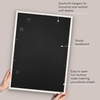 image:imageAmericanflat 8x8 Picture Frame  Matted to 5x5  Engineered Wood  White  Shatterresistant glass wall or tabletop display with included easel sawtooth hangers included secure turntab backingWhite