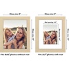 image:imageAmericanflat 8x8 Picture Frame  Matted to 5x5  Engineered Wood  White  Shatterresistant glass wall or tabletop display with included easel sawtooth hangers included secure turntab backingNatural Oak