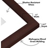 image:imageAmericanflat 8x8 Picture Frame  Matted to 5x5  Engineered Wood  White  Shatterresistant glass wall or tabletop display with included easel sawtooth hangers included secure turntab backingMahogany