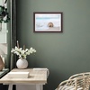 image:imageAmericanflat 8x8 Picture Frame  Matted to 5x5  Engineered Wood  White  Shatterresistant glass wall or tabletop display with included easel sawtooth hangers included secure turntab backingMahogany