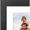 image:imageAmericanflat 8x8 Picture Frame  Matted to 5x5  Engineered Wood  White  Shatterresistant glass wall or tabletop display with included easel sawtooth hangers included secure turntab backingBlack