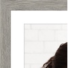 image:imageAmericanflat 8x8 Picture Frame  Matted to 5x5  Engineered Wood  White  Shatterresistant glass wall or tabletop display with included easel sawtooth hangers included secure turntab backingGrey Wood