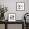 image:imageAmericanflat 8x8 Picture Frame  Matted to 5x5  Engineered Wood  White  Shatterresistant glass wall or tabletop display with included easel sawtooth hangers included secure turntab backingGrey Wood