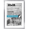 image:imageAmericanflat 8x8 Picture Frame  Matted to 5x5  Engineered Wood  White  Shatterresistant glass wall or tabletop display with included easel sawtooth hangers included secure turntab backingSilver