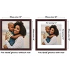 image:imageAmericanflat 8x8 Picture Frame  Matted to 5x5  Engineered Wood  White  Shatterresistant glass wall or tabletop display with included easel sawtooth hangers included secure turntab backingMahogany