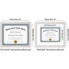 image:imageAmericanflat 8x8 Picture Frame  Matted to 5x5  Engineered Wood  White  Shatterresistant glass wall or tabletop display with included easel sawtooth hangers included secure turntab backingWhite
