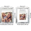 image:imageAmericanflat 8x8 Picture Frame  Matted to 5x5  Engineered Wood  White  Shatterresistant glass wall or tabletop display with included easel sawtooth hangers included secure turntab backingDistressed White
