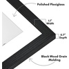 image:imageAmericanflat 8x8 Picture Frame  Matted to 5x5  Engineered Wood  White  Shatterresistant glass wall or tabletop display with included easel sawtooth hangers included secure turntab backingBlack