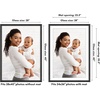 image:imageAmericanflat 8x8 Picture Frame  Matted to 5x5  Engineered Wood  White  Shatterresistant glass wall or tabletop display with included easel sawtooth hangers included secure turntab backingBlack
