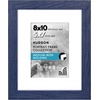 image:imageAmericanflat 8x8 Picture Frame  Matted to 5x5  Engineered Wood  White  Shatterresistant glass wall or tabletop display with included easel sawtooth hangers included secure turntab backingBlue