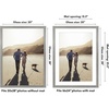 image:imageAmericanflat 8x8 Picture Frame  Matted to 5x5  Engineered Wood  White  Shatterresistant glass wall or tabletop display with included easel sawtooth hangers included secure turntab backingGrey Wood