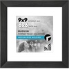 image:imageAmericanflat 8x8 Picture Frame  Matted to 5x5  Engineered Wood  White  Shatterresistant glass wall or tabletop display with included easel sawtooth hangers included secure turntab backingBlack