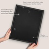 image:imageAmericanflat 8x8 Picture Frame  Matted to 5x5  Engineered Wood  White  Shatterresistant glass wall or tabletop display with included easel sawtooth hangers included secure turntab backingBlack