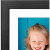 image:imageAmericanflat 8x8 Picture Frame  Matted to 5x5  Engineered Wood  White  Shatterresistant glass wall or tabletop display with included easel sawtooth hangers included secure turntab backingBlack