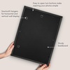 image:imageAmericanflat 8x8 Picture Frame  Matted to 5x5  Engineered Wood  White  Shatterresistant glass wall or tabletop display with included easel sawtooth hangers included secure turntab backingBlack