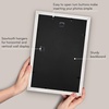 image:imageAmericanflat 8x8 Picture Frame  Matted to 5x5  Engineered Wood  White  Shatterresistant glass wall or tabletop display with included easel sawtooth hangers included secure turntab backingWhite