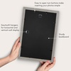 image:imageAmericanflat 8x8 Picture Frame  Matted to 5x5  Engineered Wood  White  Shatterresistant glass wall or tabletop display with included easel sawtooth hangers included secure turntab backingGrey Wood