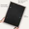image:imageAmericanflat 8x8 Picture Frame  Matted to 5x5  Engineered Wood  White  Shatterresistant glass wall or tabletop display with included easel sawtooth hangers included secure turntab backingGrey Wood