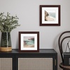 image:imageAmericanflat 8x8 Picture Frame  Matted to 5x5  Engineered Wood  White  Shatterresistant glass wall or tabletop display with included easel sawtooth hangers included secure turntab backingMahogany