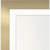 image:imageAmericanflat 8x8 Picture Frame  Matted to 5x5  Engineered Wood  White  Shatterresistant glass wall or tabletop display with included easel sawtooth hangers included secure turntab backingGold