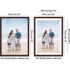 image:imageAmericanflat 8x8 Picture Frame  Matted to 5x5  Engineered Wood  White  Shatterresistant glass wall or tabletop display with included easel sawtooth hangers included secure turntab backingMahogany