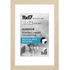 image:imageAmericanflat 8x8 Picture Frame  Matted to 5x5  Engineered Wood  White  Shatterresistant glass wall or tabletop display with included easel sawtooth hangers included secure turntab backingNatural Oak