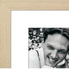 image:imageAmericanflat 8x8 Picture Frame  Matted to 5x5  Engineered Wood  White  Shatterresistant glass wall or tabletop display with included easel sawtooth hangers included secure turntab backingNatural Oak