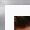 image:imageAmericanflat 8x8 Picture Frame  Matted to 5x5  Engineered Wood  White  Shatterresistant glass wall or tabletop display with included easel sawtooth hangers included secure turntab backingSilver