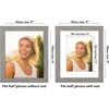 image:imageAmericanflat 8x8 Picture Frame  Matted to 5x5  Engineered Wood  White  Shatterresistant glass wall or tabletop display with included easel sawtooth hangers included secure turntab backingGrey Wood