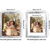 image:imageAmericanflat 8x8 Picture Frame  Matted to 5x5  Engineered Wood  White  Shatterresistant glass wall or tabletop display with included easel sawtooth hangers included secure turntab backingWhite