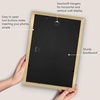 image:imageAmericanflat 8x8 Picture Frame  Matted to 5x5  Engineered Wood  White  Shatterresistant glass wall or tabletop display with included easel sawtooth hangers included secure turntab backingGold