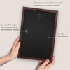 image:imageAmericanflat 8x8 Picture Frame  Matted to 5x5  Engineered Wood  White  Shatterresistant glass wall or tabletop display with included easel sawtooth hangers included secure turntab backingMahogany