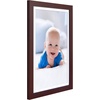 image:imageAmericanflat 8x8 Picture Frame  Matted to 5x5  Engineered Wood  White  Shatterresistant glass wall or tabletop display with included easel sawtooth hangers included secure turntab backingMahogany